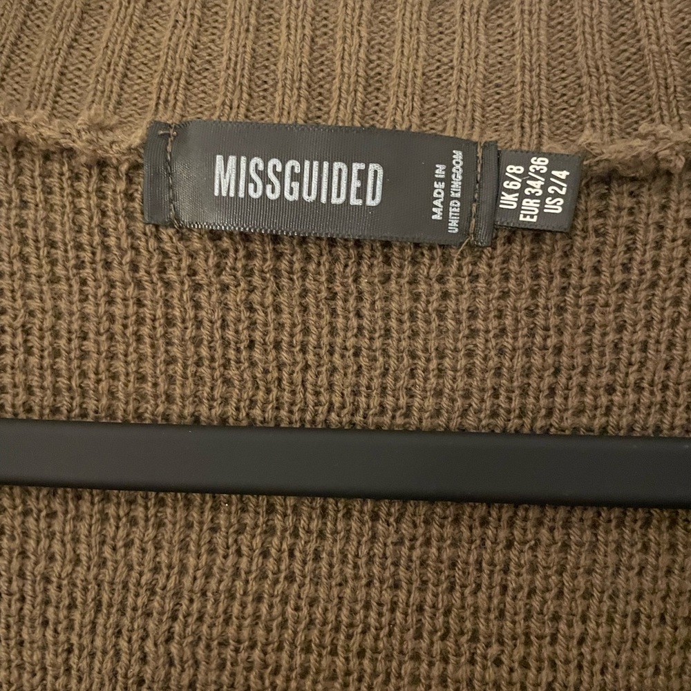 Missguided Brown Cropped Cardigan - Picture 2 of 2